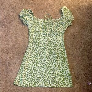Green Floral Dress